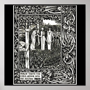 Póster Ilustracion-Aubrey Beardsley 27 del Poster-Vintage