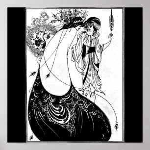 Póster Ilustracion-Aubrey Beardsley 8 del Poster-Vintage