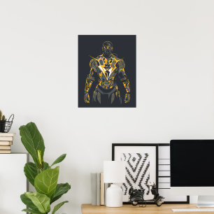 Póster Ilustracion Black Lightning