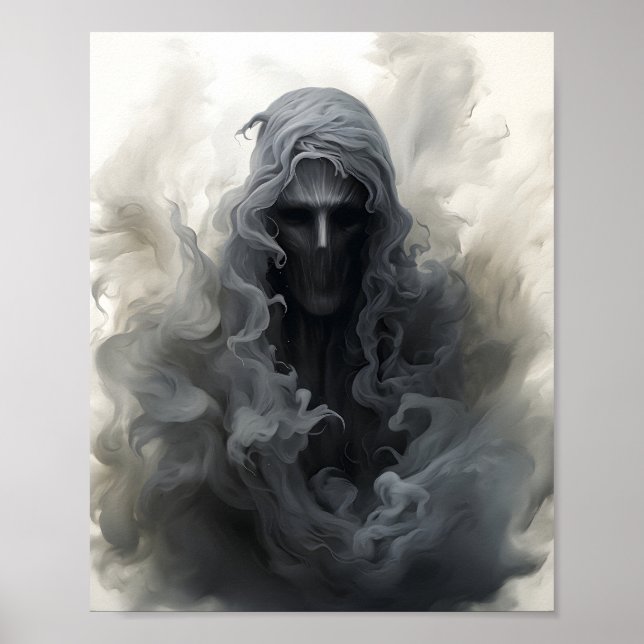 Póster Ilustracion Blanco Y Negro Del Espectacular Fantas (Frente)