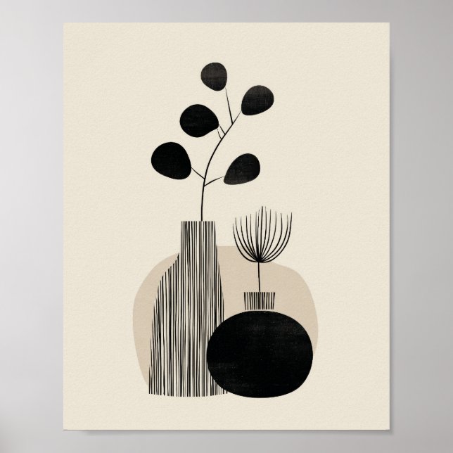 Póster Ilustración Botánica Abstracta (Frente)