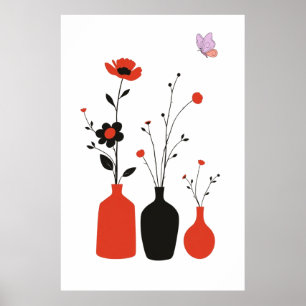Póster Ilustracion botánico minimalista
