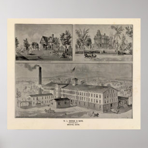Póster Ilustracion Bristol Connecticut