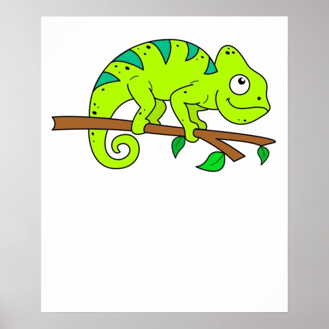 Póster Ilustracion Chameleon (Frente)