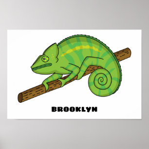 Póster Ilustracion Chameleon de Parson