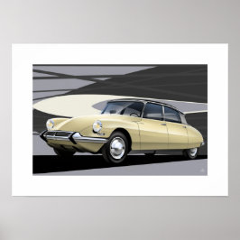 Póster Ilustracion Citroen DS Poster
