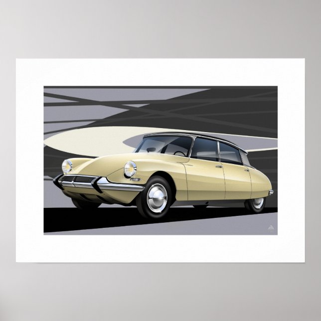Póster Ilustracion Citroen DS Poster (Frente)