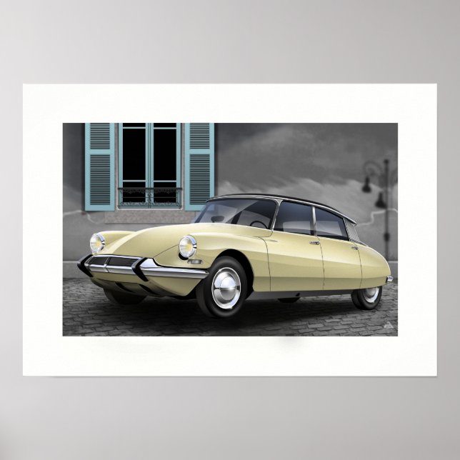 Póster Ilustracion Citroen DS Poster (Frente)
