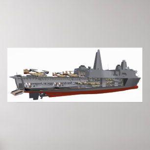 Póster Ilustracion Cutaway