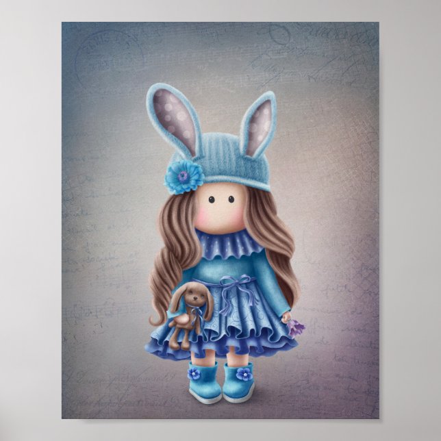 Póster Ilustracion Cute Doll (Frente)