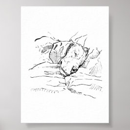 Póster Ilustración de amante de perros Beagle