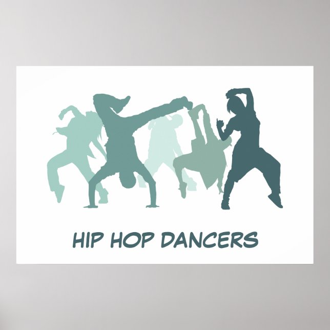 Póster Ilustracion de bailarinas Hip Hop (Frente)