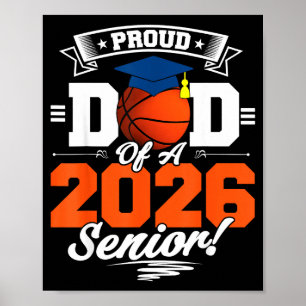Póster Ilustración de Baloncesto Senior Papá Orgulloso 20