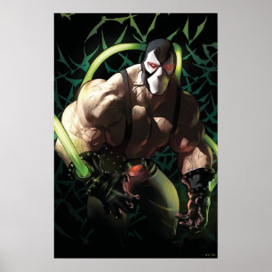 Póster Ilustración de Batman Bane enjambre de murciélagos