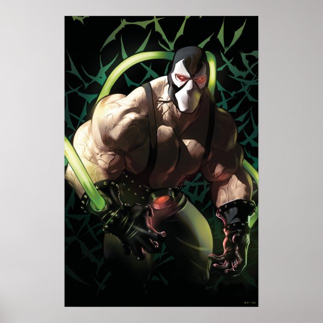 Póster Ilustración de Batman Bane enjambre de murciélagos (Frente)