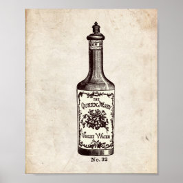 Póster Ilustracion de Botella Perfume de Victoria