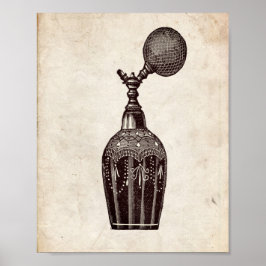 Póster Ilustracion de Botella Perfume de Victoria