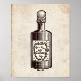Póster Ilustracion de Botella Perfume de Victoria
