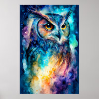 Ilustracion de búho con relieve creativo