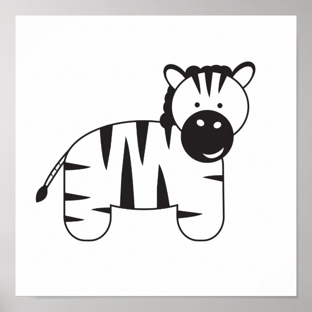 Póster Ilustración de CEBRA por Lorena Depante (Frente)