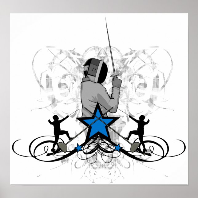 Póster Ilustracion de cercas urbanas y de cadera (Frente)