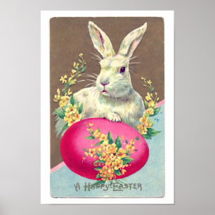 Póster Ilustracion de conejo de Semana Santa