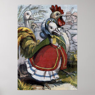 Póster ilustracion de cosecha de la vieja madre