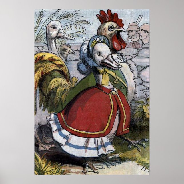 Póster ilustracion de cosecha de la vieja madre (Frente)