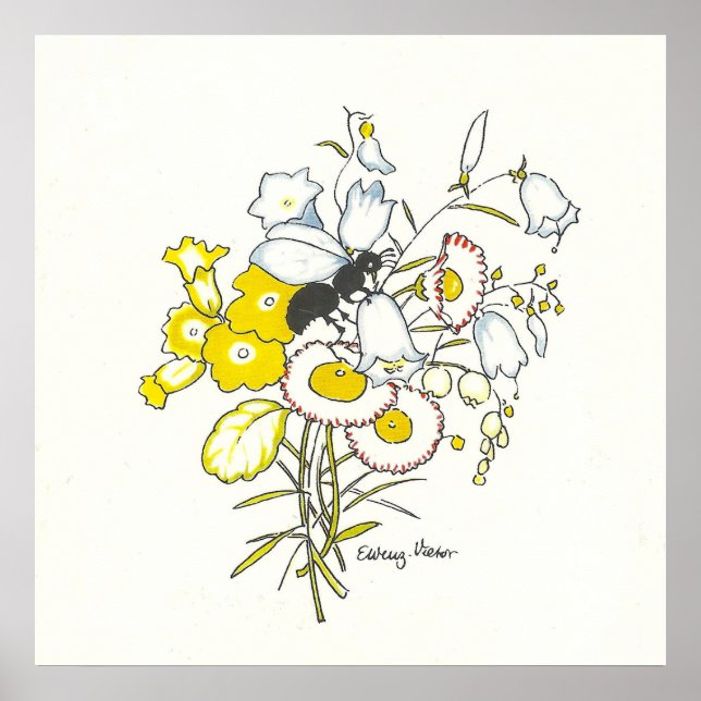 Póster Ilustracion de cosecha por Else Wenz Poster de Vie (Frente)