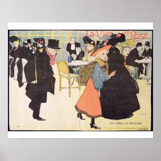 Póster Ilustracion de cubierta para "La Vie en Rosa", 190 (Frente)