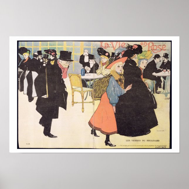 Póster Ilustracion de cubierta para "La Vie en Rosa", 190 (Frente)