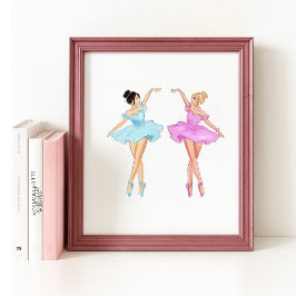 Póster Ilustracion de danza de Belle