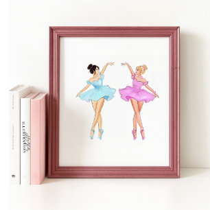 Póster Ilustracion de danza de Belle