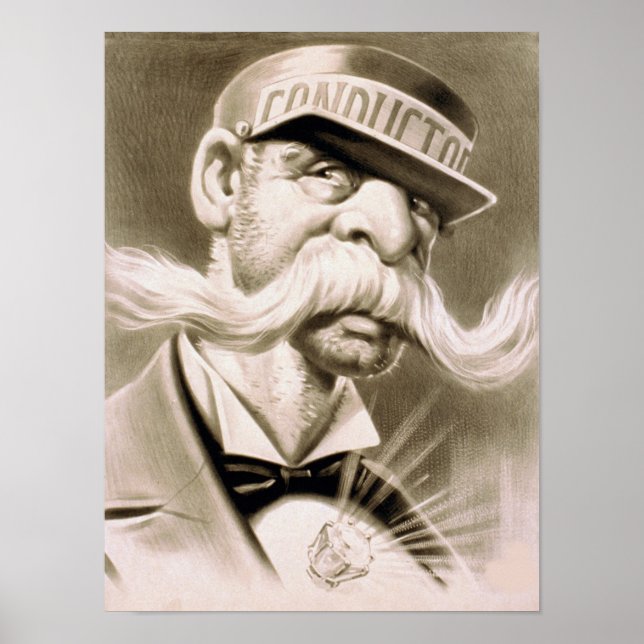 Póster Ilustración de director vintage (Frente)