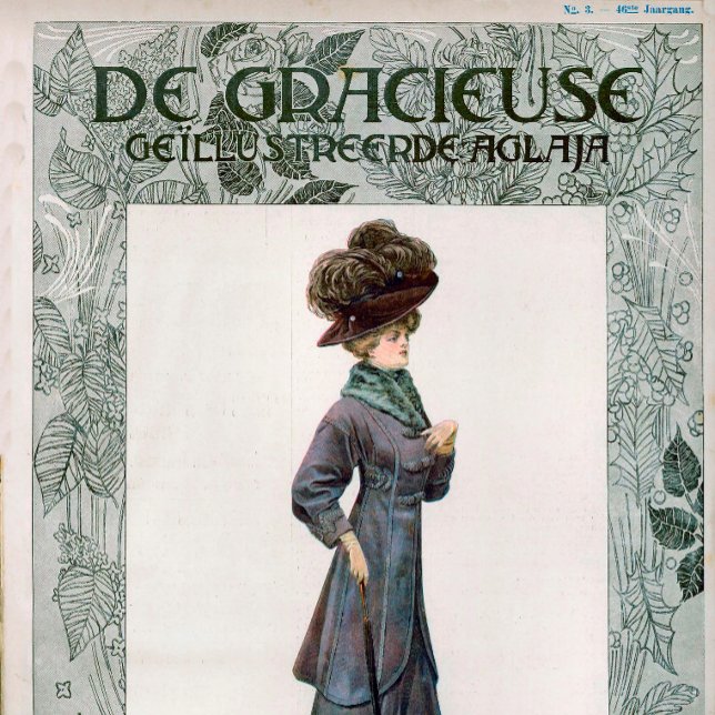 Póster Ilustracion de diseño de moda de las damas de époc (Subido por el creador)