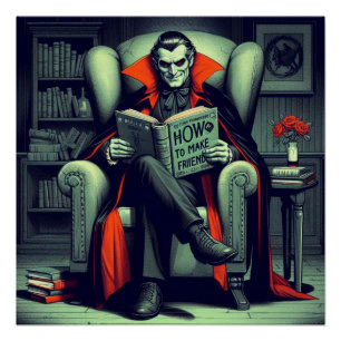 Póster Ilustracion de dracula