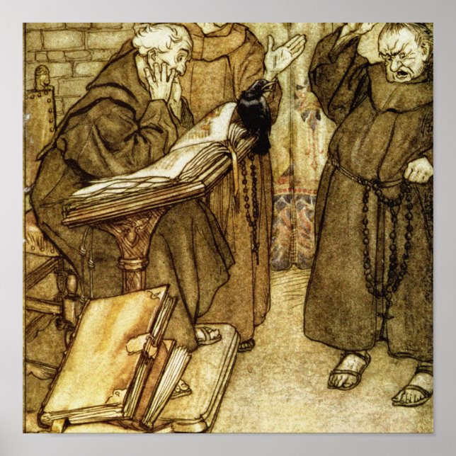 Póster Ilustracion de 'El Jackdaw de los Rheims' (Frente)