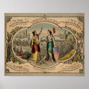 Póster Ilustracion de época