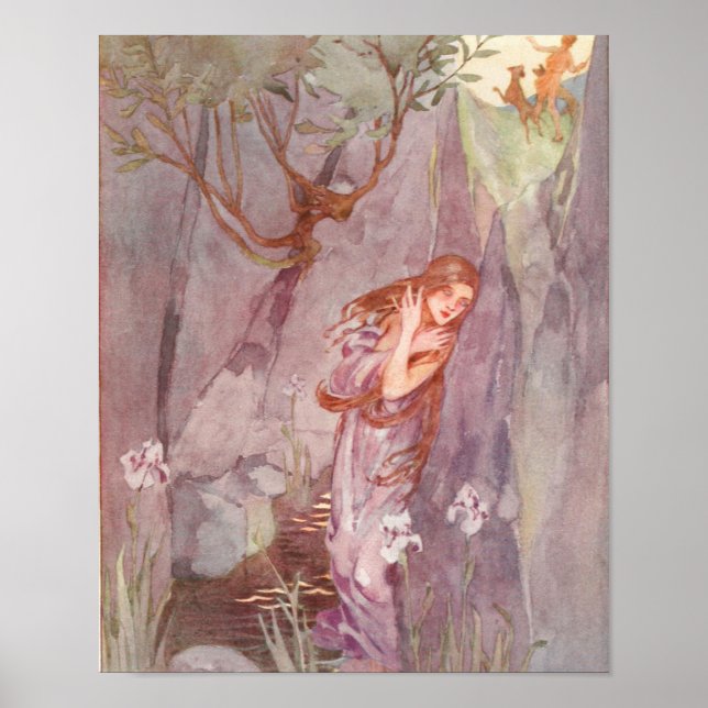 Póster Ilustracion de época de Stratton Echo & Narcissus (Frente)