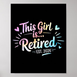 Póster Ilustración de esta chica retirada aprox. 2026
