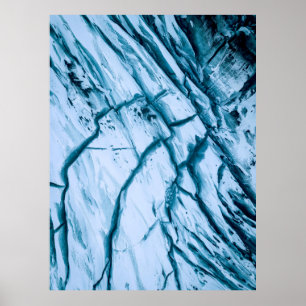 Póster Ilustracion de formación de rocas fracturadas