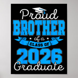 Póster Ilustración de graduado de la promoción 2026 de he