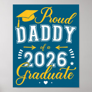 Póster Ilustración de graduado de papá orgulloso Clase 20