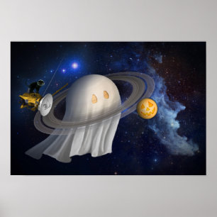 Póster Ilustracion de Halloween de un artista