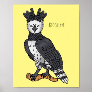 Póster Ilustracion de Harpy Eagle personalizado