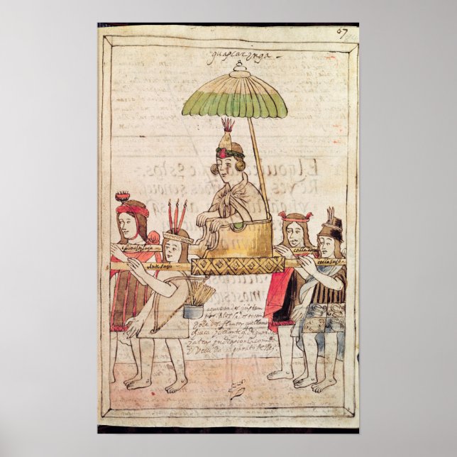 Póster Ilustracion de Huascar Inca (Frente)