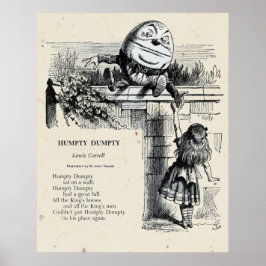 Póster Ilustración de Humpty Dumpty