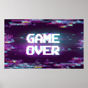 Póster Ilustracion de juego sobre concepto con efecto de