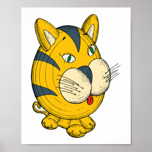 Póster Ilustración de juguete, clipart de dibujos animado