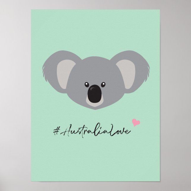 Póster Ilustracion de Koala (Frente)